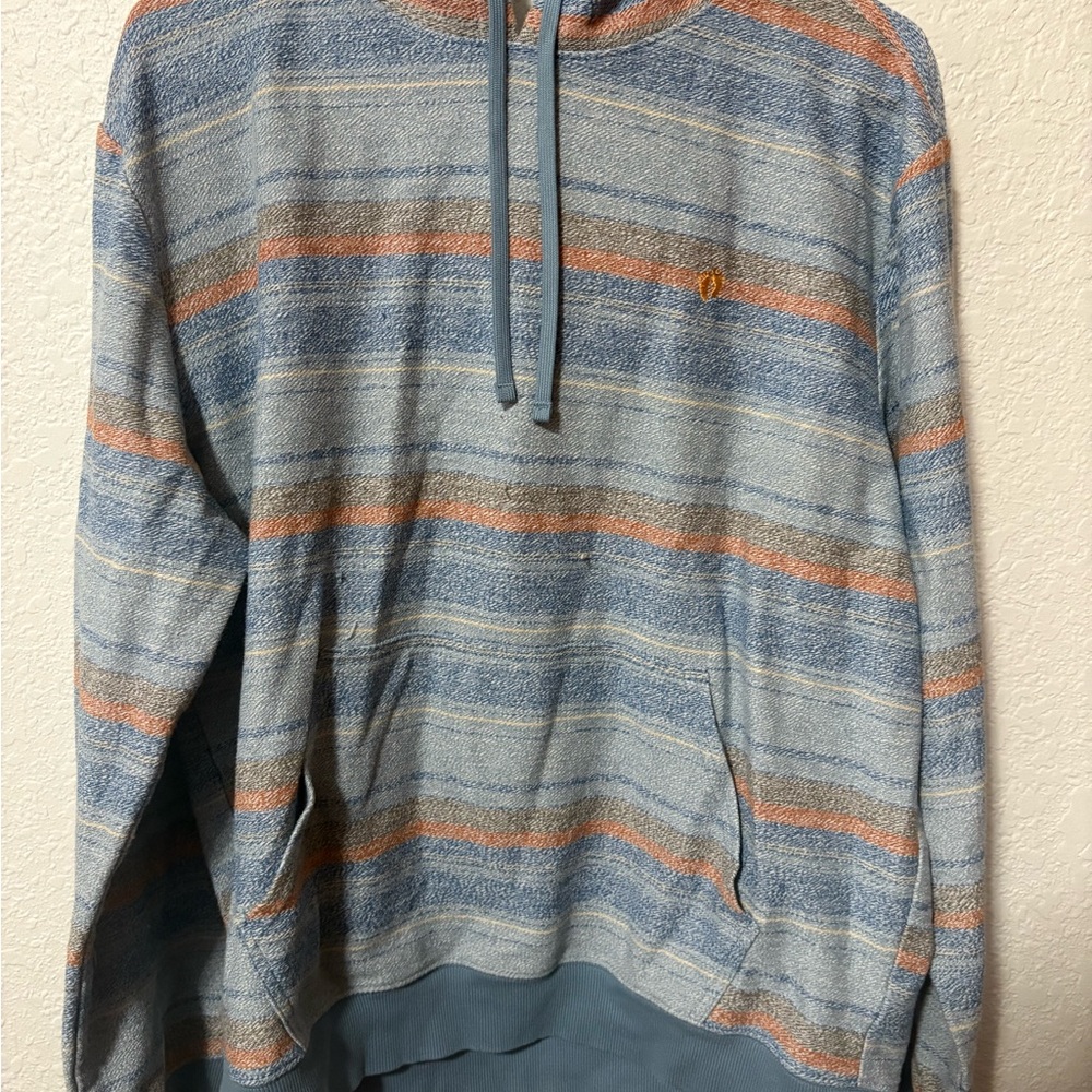 Hang Ten Blue and Orange Striped Hoodie